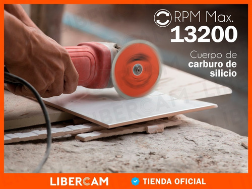 Imagen 6 de 10 de Disco Diamantado Para Amoladora Angular 115mm Continuo