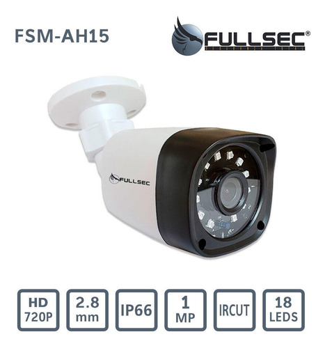 Câmera Segurança Bullet Ahd 1mp 18x Leds 2.8mm Externa
