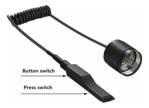 Q Interruptor De Pressão Remoto Lanterna Com Tampa Traseira