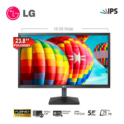 Monitor LG Gaming 24mk430h-b Freesync 5ms Ips Hdmi - Vga