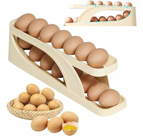 Organizador De Huevos Para 14 Unidades Plástico Ahorra