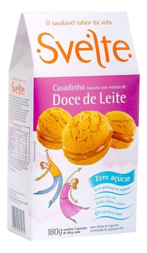 Casadinho Doce De Leite Biscoito Diet 180gr - Svelte