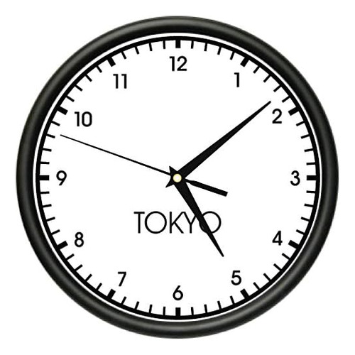 Signmission Beagle Tokyo Wall Zona Horaria Mundial Reloj Ofi