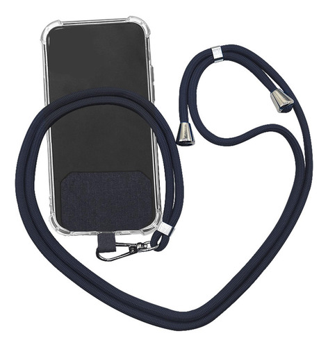 Cordón Para Teléfono Celular Ajustable Correa Gris Oscuro
