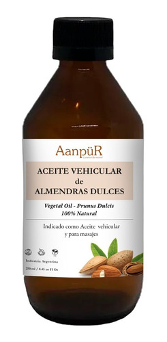 Aceite Natural Vehicular Almendras Dulces 500 Ml