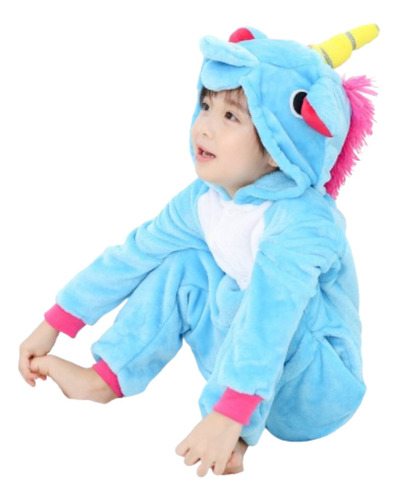 Kigurumi Pijama Niño Plush Disfraz Unicornio Varios Colores