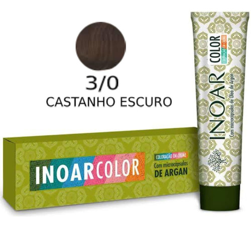  Tinta Color System Inoar Cr 50gr 3.0 Castanho Escuro