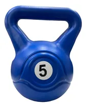 Comprar Pesa Rusa 5 Kg Pvc Mancuerna Kettlebell Pesa Rusa Funcional Color Azul