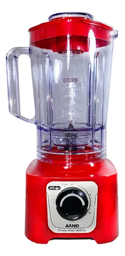Liquidificador Arno Power Max Ln63 6 Lâminas Vermelho 1400w