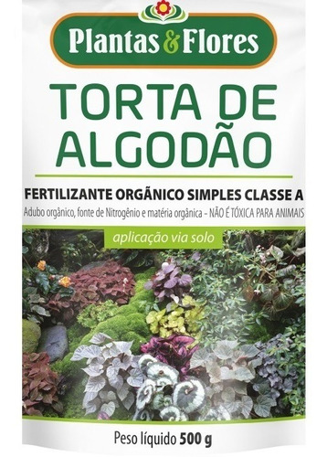 Fertilizante Plantas&flores Torta De Algodão 500g - Bonigo
