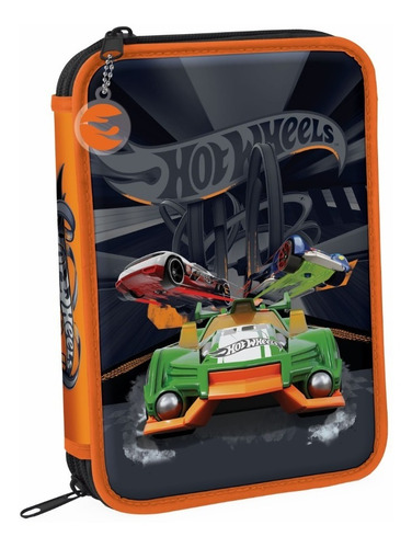 Cartuchera Hot Wheels 2 Pisos 14135 C/cierre Maple Envio