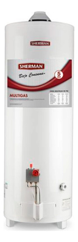 Termotaque A Gas Sherman 50 Lts Conexion Superior Multigas