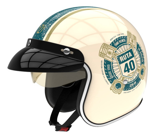 Imagen 2 de 4 de Casco para moto abierto Hawk 721 ruta 40 talle XL