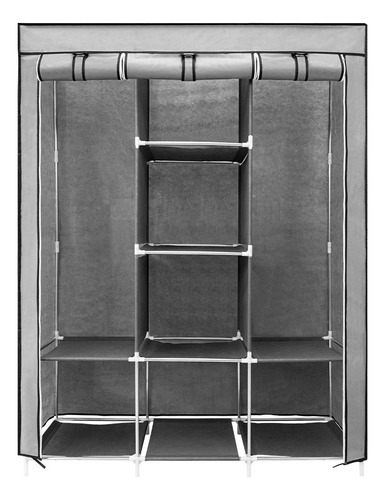Closet Ropero Armable 1.75mts Gris Hogar Reforzado Stayelit CLOS-04