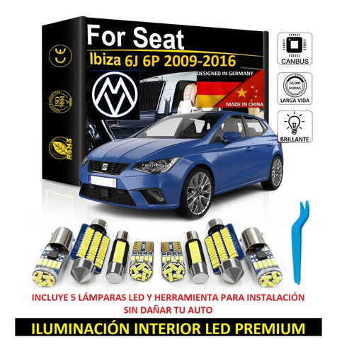 Kit Iluminación Interior Premium Led Seat Ibiza 2009-2016