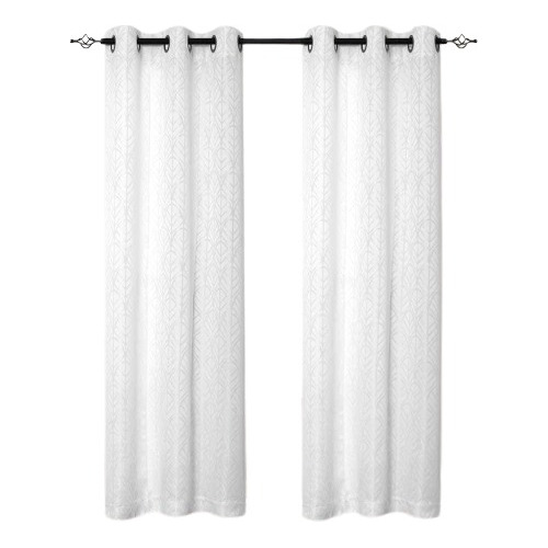 Cortinas Para Sala De Estar Color Blanco Opacas Ligeras