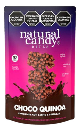 Choco Quinoa Chocolate Con Leche Natural Candy 80 Gr