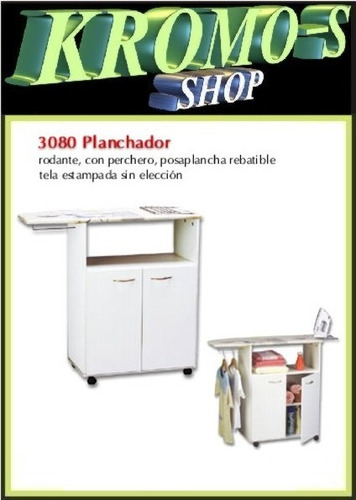Imagen 4 de 5 de Mueble Planchador 3080 Rod. Platinum + Envió Sin Cargo Caba
