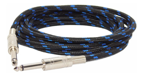 Imagen 2 de 3 de Cable Linea Guitarra Plug X 3 Mts Textil Profesional Hamc