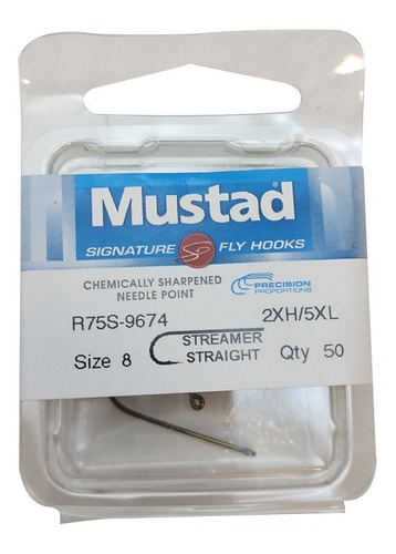 Anzuelos Mustad R75s - 9674 #8 50u. Streamers - Strikefly 