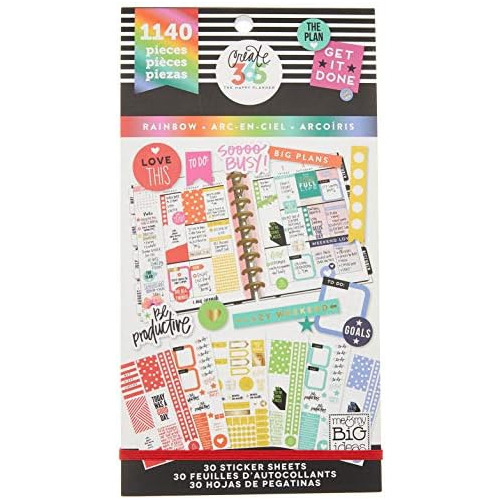 Paquete De Valor De Pegatinas Scrapbooking The Planner,...