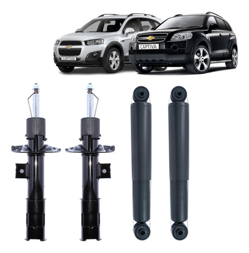 Amortiguadores Chevrolet Captiva 07 - 11 Del + Tras Kit