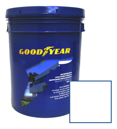 Pintura Membrana Poliuretanica Goodyear Blanco 24 Kg