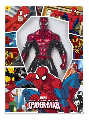 Figura Marvel Ultimate Spider-man Rojo-negro 50 Cms