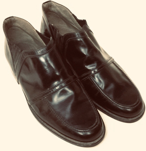 Zapatos De Vestir Cuero Negro , Interior Cuero , Suela