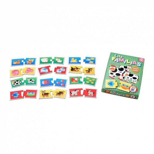 Imagen 2 de 4 de Juego De Mesa Infantil Las Familias De Animales Ruibal