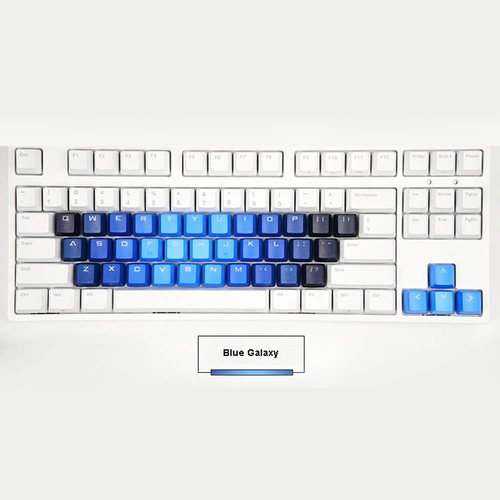 Color De Gradiente Keycap 37 Pbt Inyección De Doble Disparo