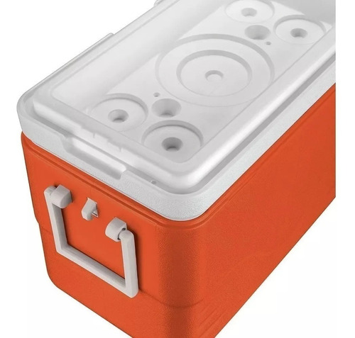 Conservadora Coleman Beach 28qt Naranja Camping Playa 26.5 L