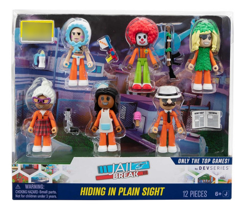 Pack 6 Figuras Roblox Dev Series 2023 Ítem Virtual Jailbreak