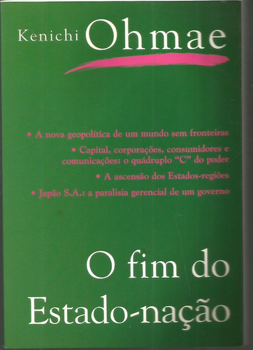 Livro O Fim Do Estado- Nação - Kenichi Ohmae