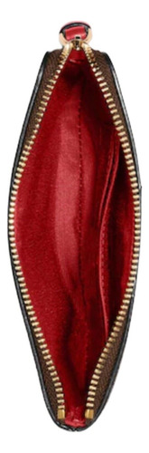 Wrislet Coach Para Dama Color Marrón Con Rojo Signature Marrón Signature Detalle Rojo 58035 Signature