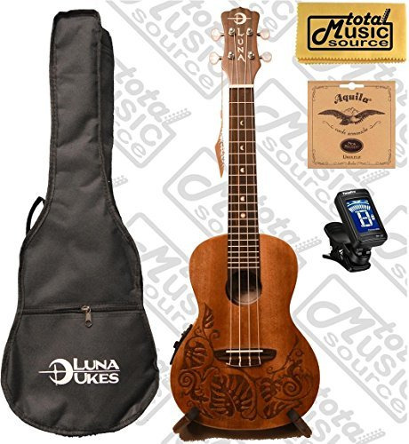 Ukelele Concierto Electrico Acustico Gigbag Afinador Cuerda