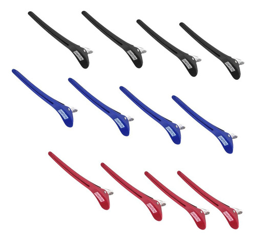 12 Pinzas De Corte De De Hair Styling Clamp Grip Herramienta