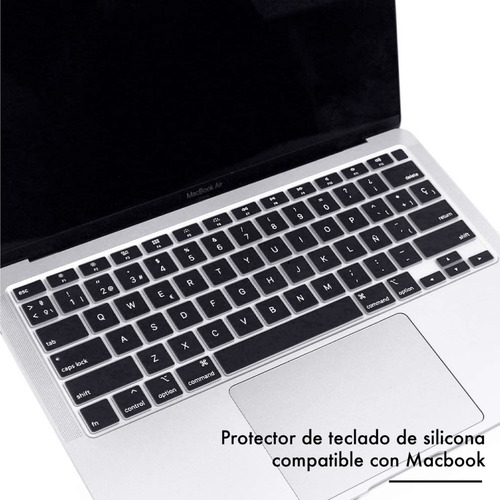 Imagen 2 de 10 de Protector Teclado Inglés Compatible Macbook Air M1 A2337