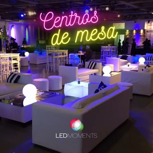 Alquiler Living Led Cubos Sillones Mesas Barras Luminosas