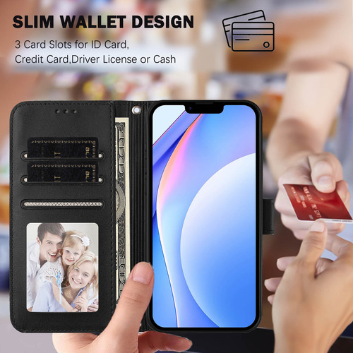 Funda Tipo Cartera Con Temática De Panda Para Cubot Note 40/p50/a10/a20/a30/max 5, Cierre Magnético, 3 Ranuras Para Tarjetas, A Prueba De Golpes