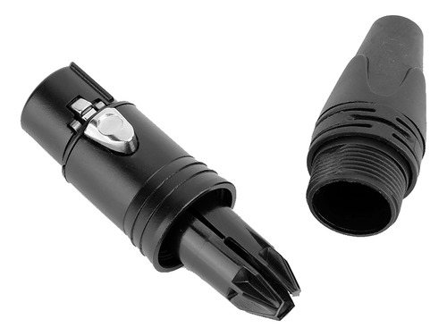 Enchufe Xlr De 5 Pares Y 3 Pines, Conector Cannon, Negro