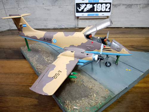 Maqueta De Avión Argentino Ia-58 Pucará Escala 1/48 Malvinas