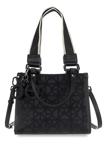 Bolsa Satchel Cloe Sirlania Chico I Color Negro