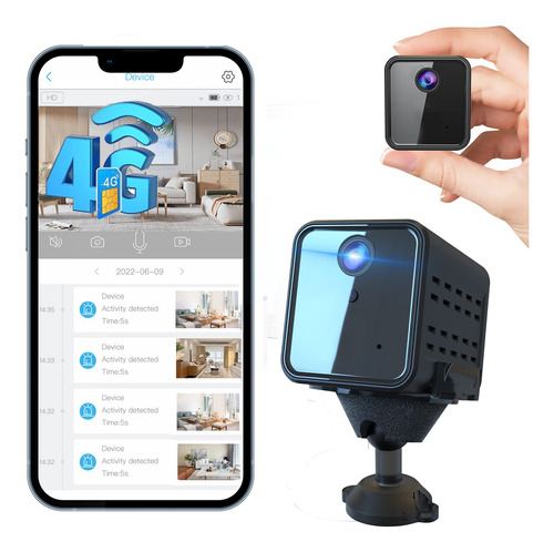 Javiscam Camara De Seguridad Celular 4g Lte Con Tarjeta Sim,