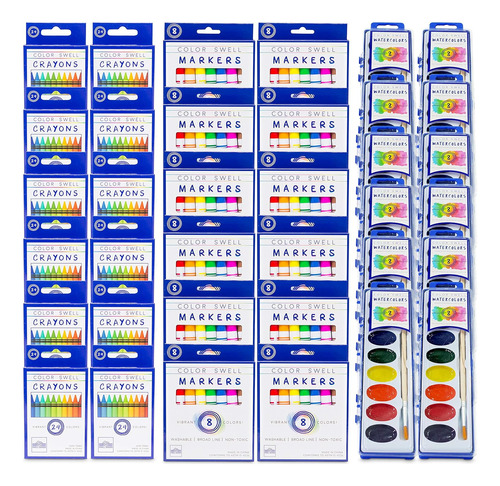 Paquete Granel De Suministros De Arte (12 Marcadores La...