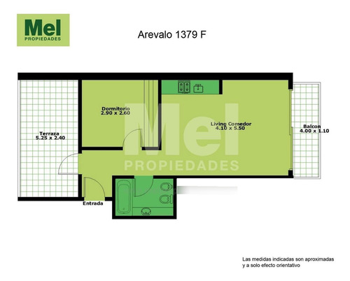 Imagen 2 de 29 de Arevalo 1379 Excelente 2 Ambientes Al Contrafrente