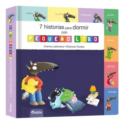 7 Historias Dormir Con Pequeño Lobo - Auzou - Libro T Dura