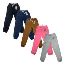 Comprar Kit 4 Calças Moletom Infantil Flanelada Roupa Menina Atacado