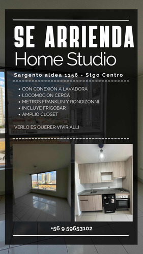 Se Arrienda Home Studio- Mono Ambiente Tipo Studio