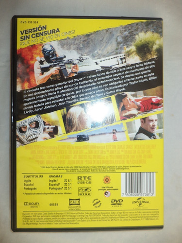 Dvd. Salvajes. Oliver Stone (Usado)